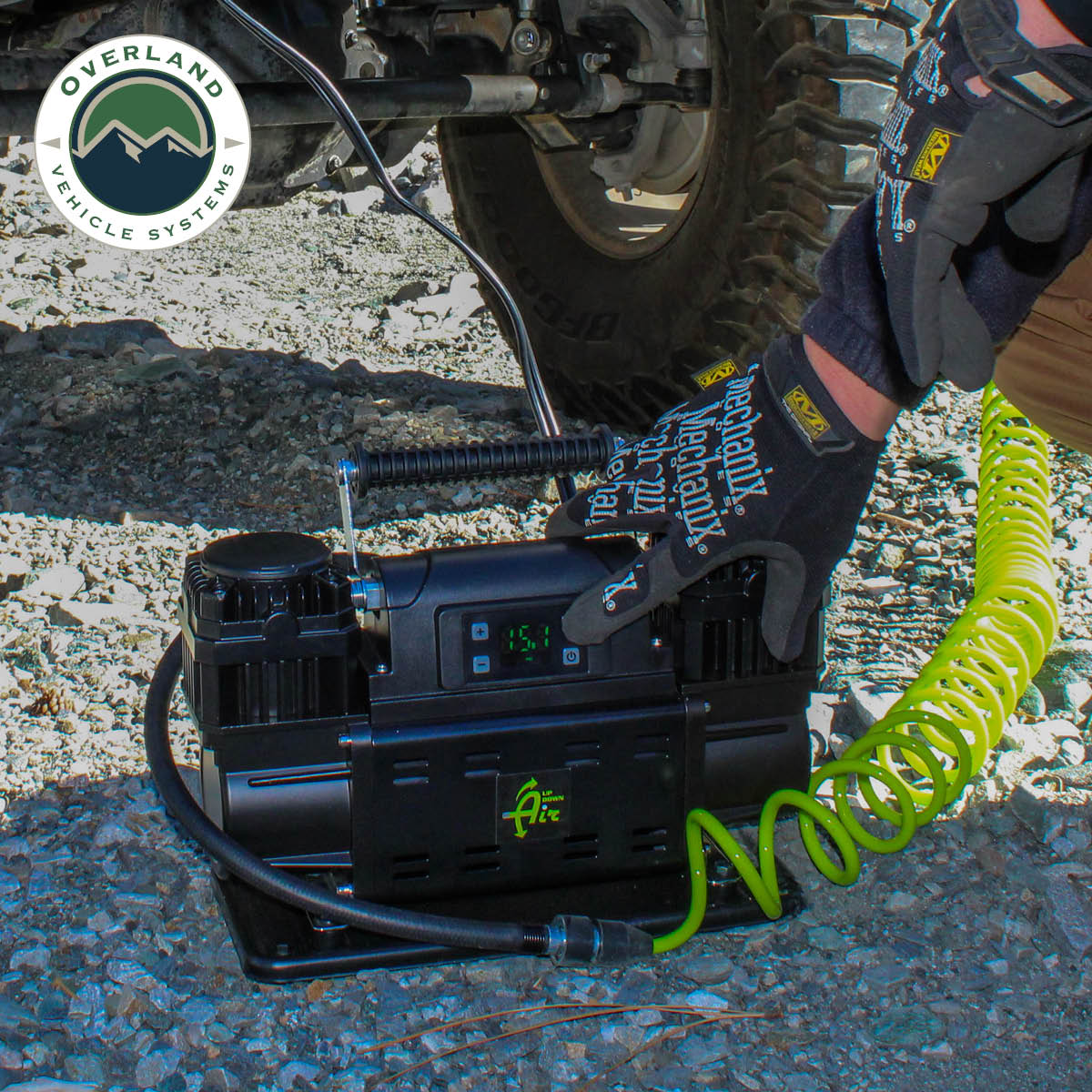 EGOI Portable Compressor System 7.0 CFM With Digital Control Panel, Storage Bag, Hose & Attachments Single Motor Up Down Air-4