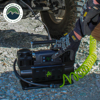 EGOI Portable Compressor System 7.0 CFM With Digital Control Panel, Storage Bag, Hose & Attachments Single Motor Up Down Air-4