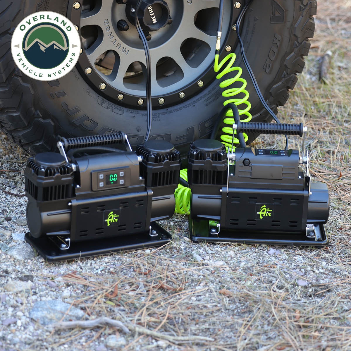 EGOI Portable Compressor System 12.3 CFM With Digital Control Panel, Storage Bag, Hose & Attachments Dual Motor Up Down Air-5