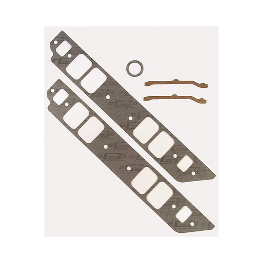 Performance Intake Manifold Gaskets Fits 1965-1990 Chevrolet 396-454 Big Block Rectangular Raised Large Port 1.75 Inch x 2.5 Inch Mr Gasket