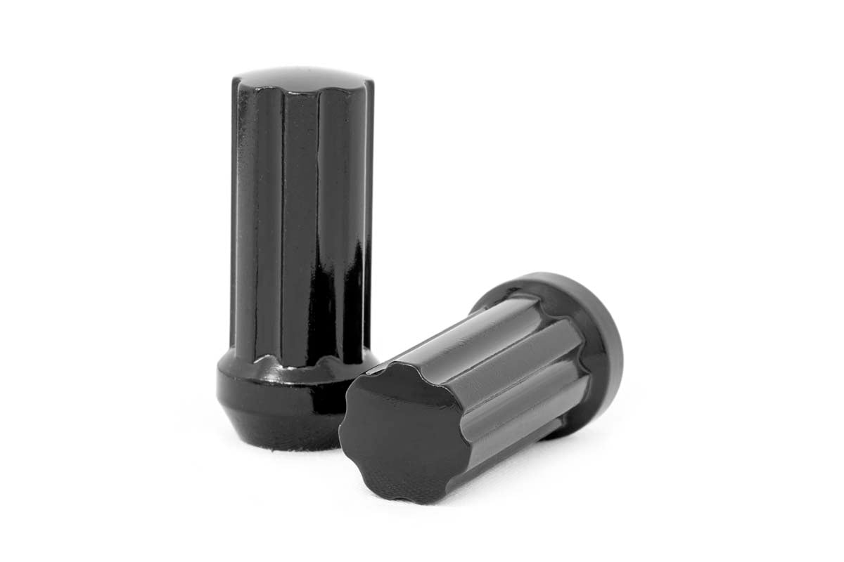 M12 x 1.25 Lug Nut Set of 24 Black Rough Country-1
