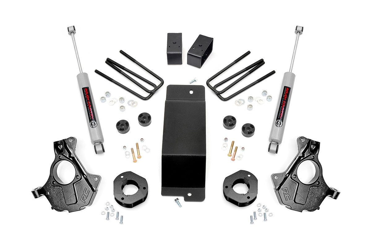 Rough Country 3.5 Inch Suspension Lift Knuckle Kit 14-18 Silverado/Sierra 1500 4WD Aluminum & Stamped Steel Rough Country