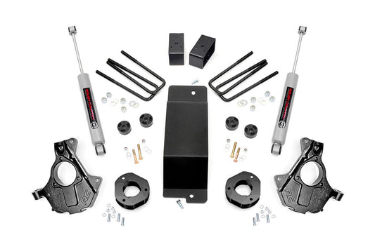 Rough Country 3.5 Inch Suspension Lift Knuckle Kit 14-18 Silverado/Sierra 1500 4WD Aluminum & Stamped Steel Rough Country