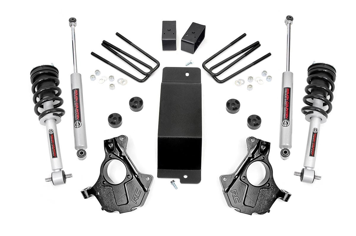 Rough Country 3.5 Inch Suspension Lift Knuckle Kit 14-18 Silverado/Sierra 1500 4WD Aluminum & Stamped Steel Rough Country