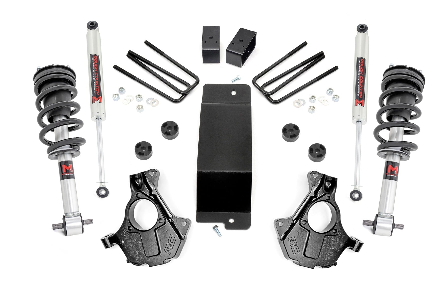 3.5 Inch Lift Kit Alu/Stamp Steel LCA M1 Strut Silverado/Sierra 1500 (14-18 & Classic) Rough Country