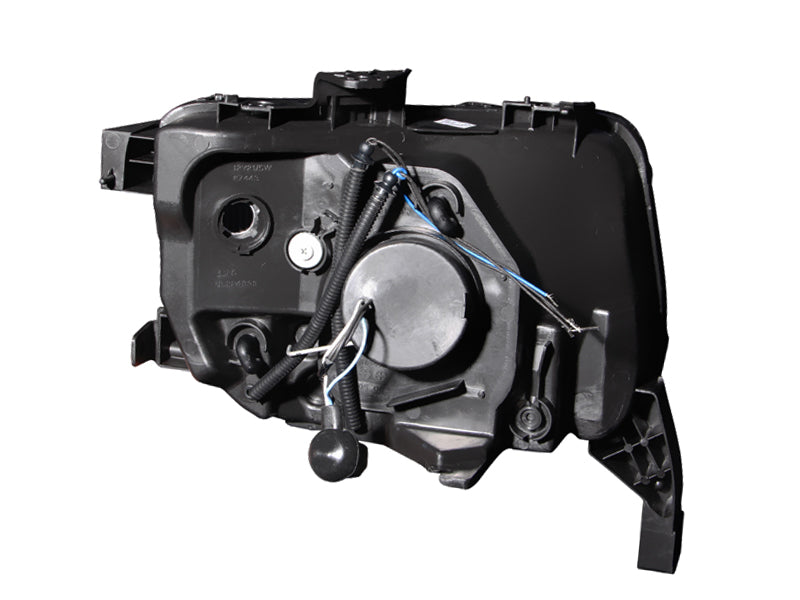 Headlight Set Projector w/Halo Clear Lens Chrome Housing Pair Honda Element 2003-2006 AnzoUSA-1