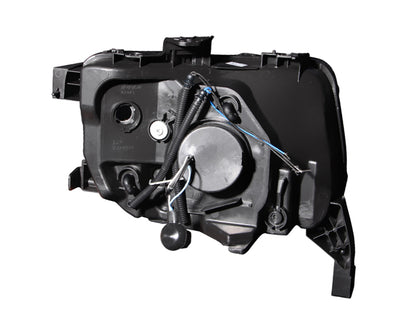 Headlight Set Projector w/Halo Clear Lens Chrome Housing Pair Honda Element 2003-2006 AnzoUSA-1