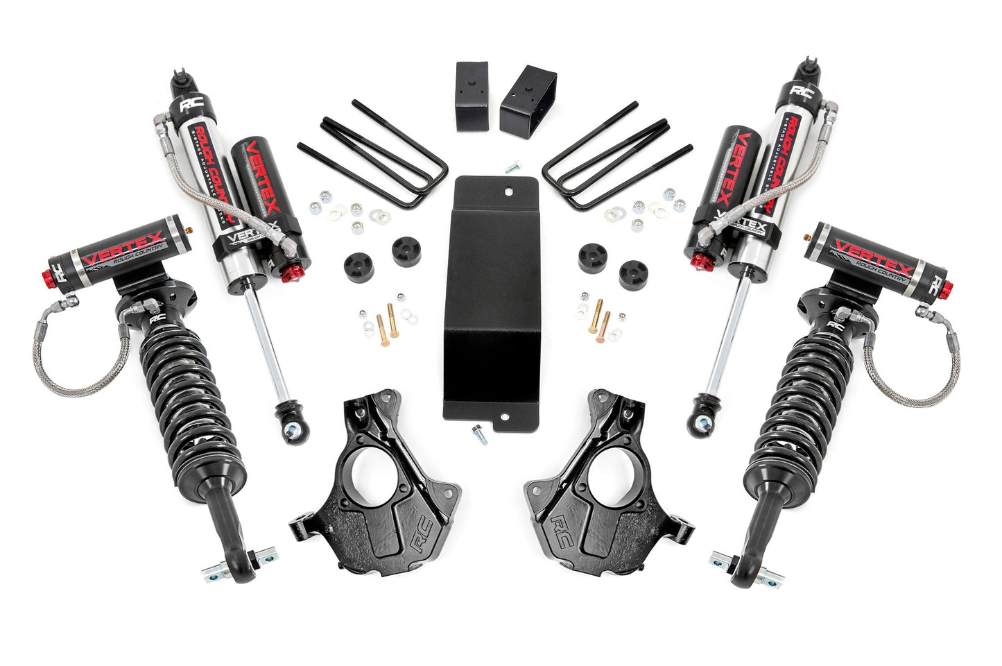 Rough Country 3.5 Inch GM Suspension Lift Knuckle Kit w/ Vertex (14-18 1500 PU 4WD Aluminum and Stamped Steel) Rough Country