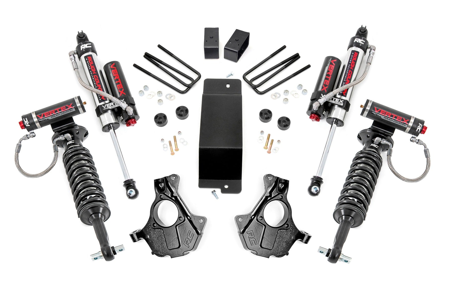 Rough Country 3.5 Inch GM Suspension Lift Knuckle Kit w/ Vertex (14-18 1500 PU 4WD Aluminum and Stamped Steel) Rough Country