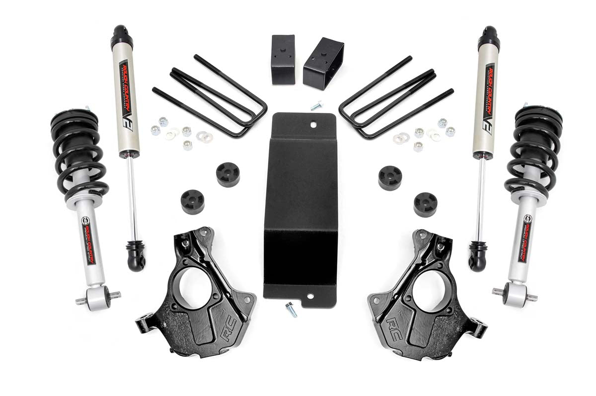 Rough Country 3.5 Inch Suspension Lift Knuckle Kit 14-18 Silverado/Sierra 1500 4WD Aluminum & Stamped Steel Rough Country
