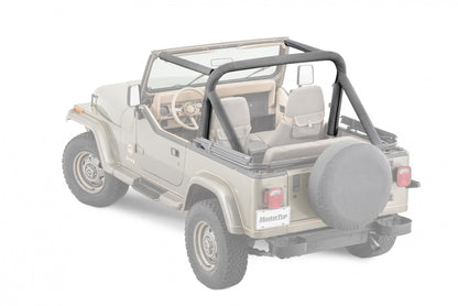 Jeep YJ Sport Bar Covers For 87-91 Jeep Wrangler YJ Black Denim MasterTop