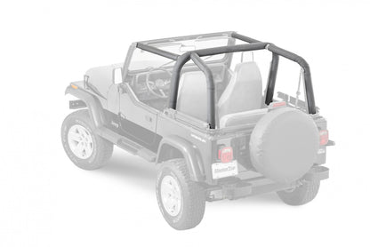 Jeep YJ Sport Bar Covers For 92-95 Jeep Wrangler YJ Black Denim MasterTop