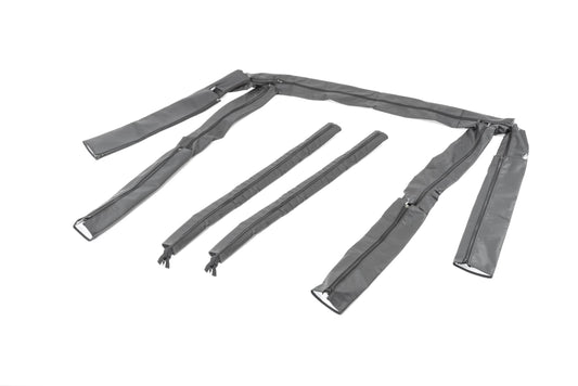 Jeep YJ Sport Bar Covers For 92-95 Jeep Wrangler YJ Black Denim MasterTop-1