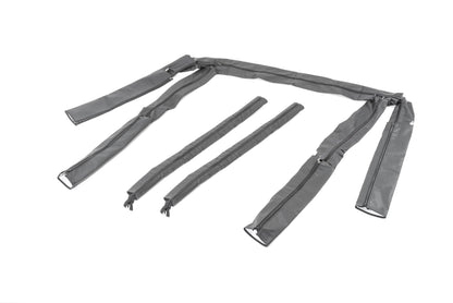 Jeep YJ Sport Bar Covers For 92-95 Jeep Wrangler YJ Black Denim MasterTop-1