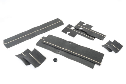 Jeep TJ Sport Bar Covers For 97-02 Jeep Wrangler TJ Black Denim MasterTop-1