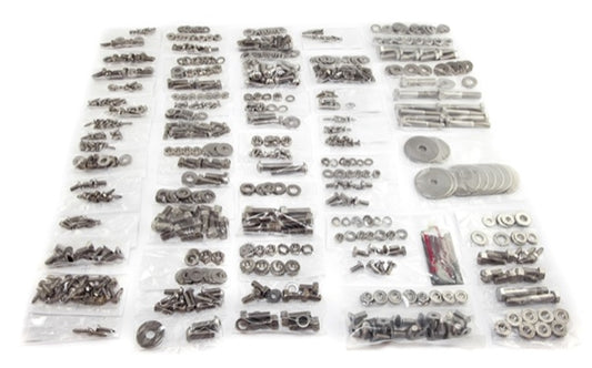 Body Fastener Kit 785 Piece Stainless Steel For w/Hardtop 1976-1986 CJ7 OMIX