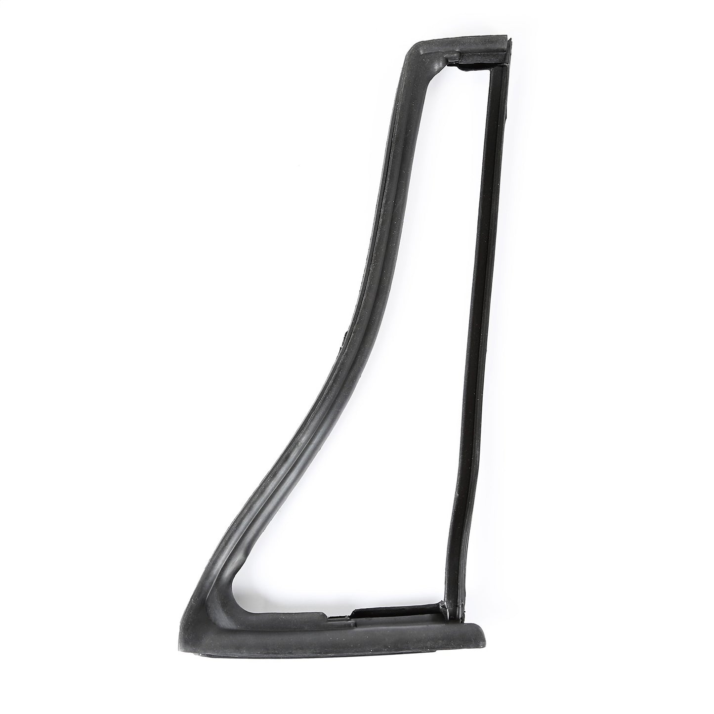 Vent Window Seal Front Left Rubber Smooth Finish Fits The Front Driver Side Door Of 76-83 CJ5, 76-86 CJ7, 81-83 CJ8 Scrambler And 87-95 Wrangler YJ OMIX
