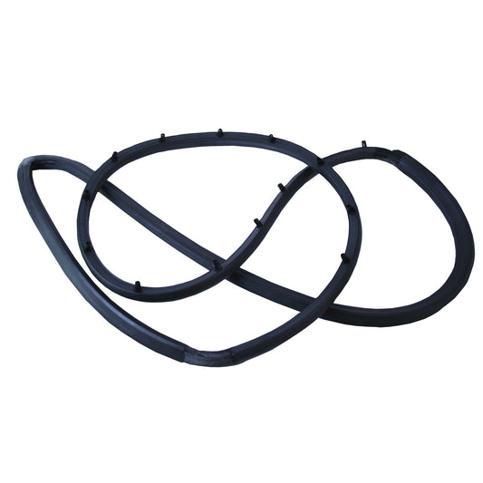 Door Seal Left Rubber w/Full Steel Door Driver Side Door Of 76-83 CJ5, 76-86 CJ7, 81-86 CJ8 Scrambler And 87-95 Wrangler YJ OMIX