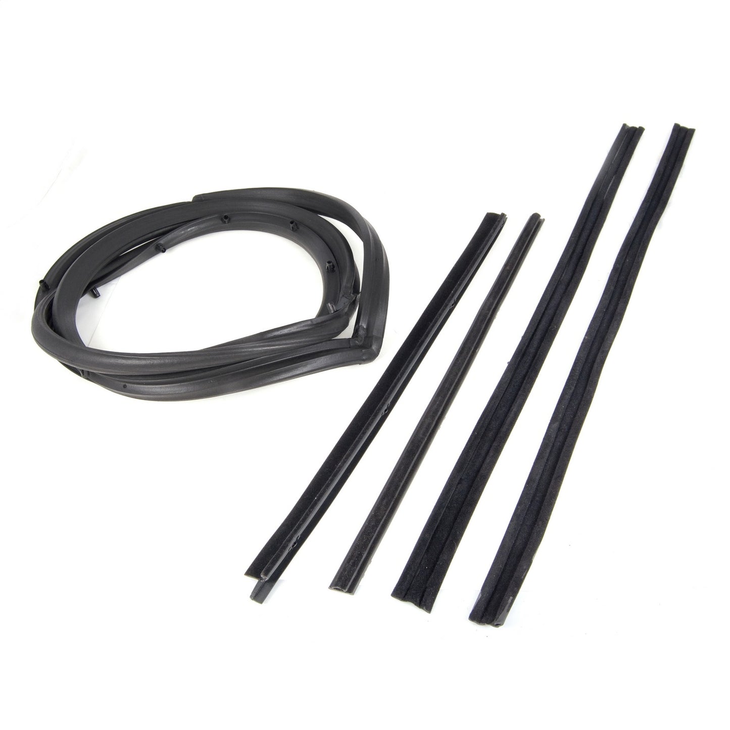 Door Seal Kit Right 5 Piece For Factory Hardtop w/Moveable Vent Window Rubber 87-95 Wrangler YJ OMIX