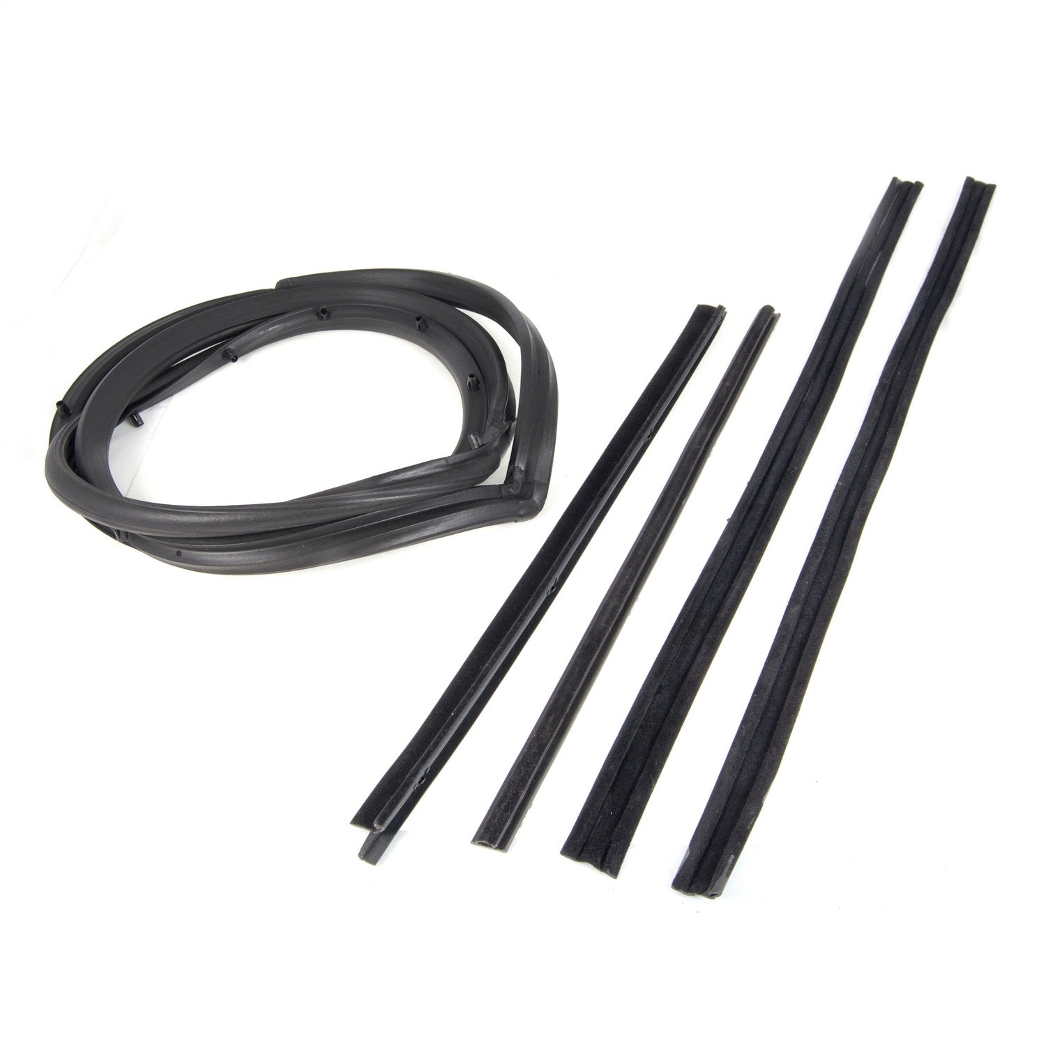 Door Seal Kit Right 5 Piece For Factory Hardtop w/Moveable Vent Window Rubber 87-95 Wrangler YJ OMIX