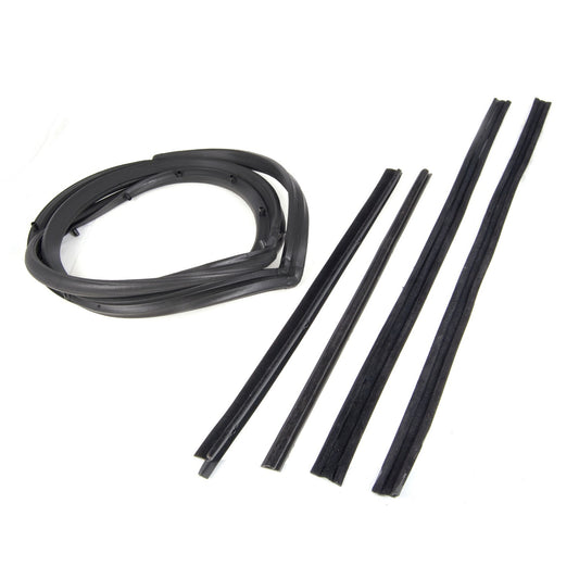 Door Seal Kit Right 5 Piece For Factory Hardtop w/Moveable Vent Window Rubber 87-95 Wrangler YJ OMIX