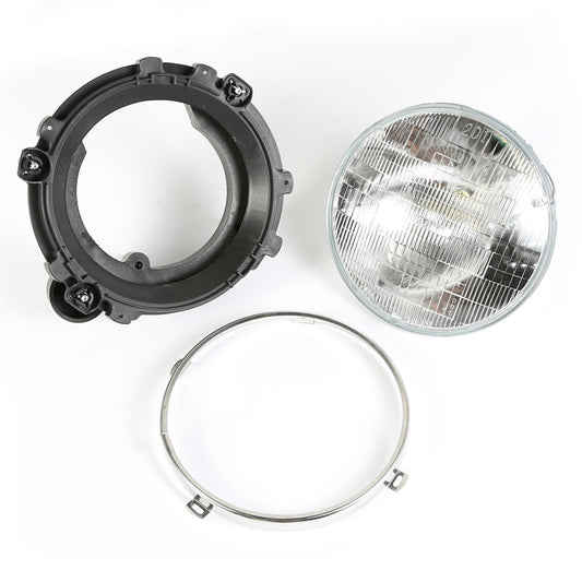 Head Light Assembly Left Sealed Beam Fits The Driver Side Of 97-06 Wrangler TJ And 04-06 Wrangler Unlimited Lj OMIX