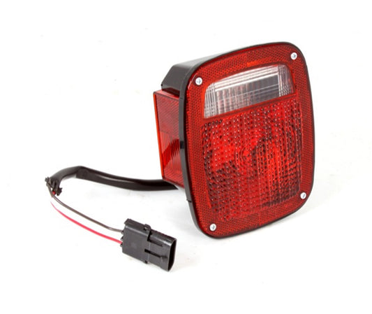 Tail Light Assembly Left Black Housing Fits The Driver Side Of 87-90 Wrangler YJ OMIX