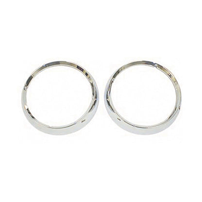 Headlight Bezel Kit Left Or Right Chrome 1972-1983 CJ5 1972-1975 CJ6 1976-1986 CJ7 And 1981-1986 CJ8 Scrambler OMIX-1