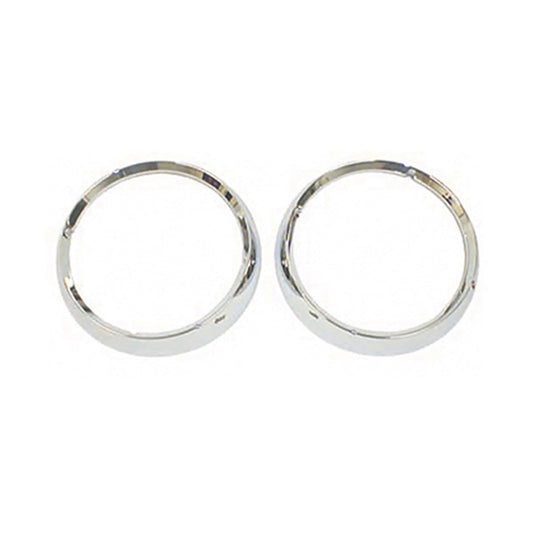 Headlight Bezel Kit Left Or Right Chrome 1972-1983 CJ5 1972-1975 CJ6 1976-1986 CJ7 And 1981-1986 CJ8 Scrambler OMIX-1