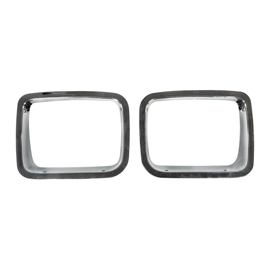 Head Light Bezel Left Or Right Chrome Fits The Passenger Side Of 97-06 Wrangler TJ And 04-06 Wrangler Unlimited Lj OMIX