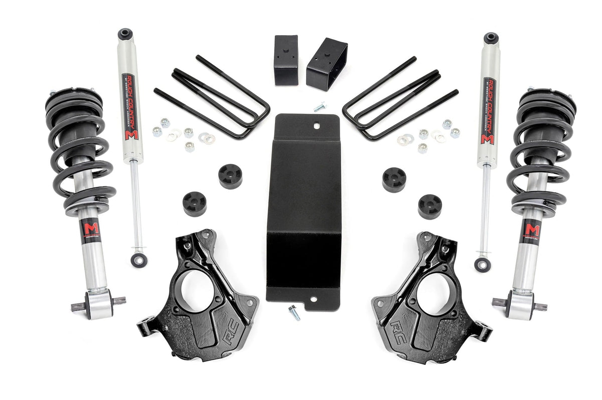 3.5 Inch Lift Kit Cast Steel LCA FR M1 Silverado/Sierra 1500 (14-18 & Classic) Rough Country