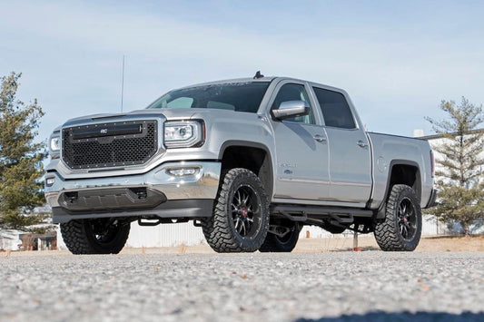 3.5 Inch Lift Kit Cast Steel LCA FR M1 Silverado/Sierra 1500 (14-18 & Classic) Rough Country-1