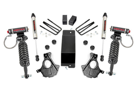 Rough Country 3.5 Inch GM Suspension Lift Knuckle Kit Vertex w/V2 Shocks (14-18 1500 PU 4WD Cast Steel) Rough Country