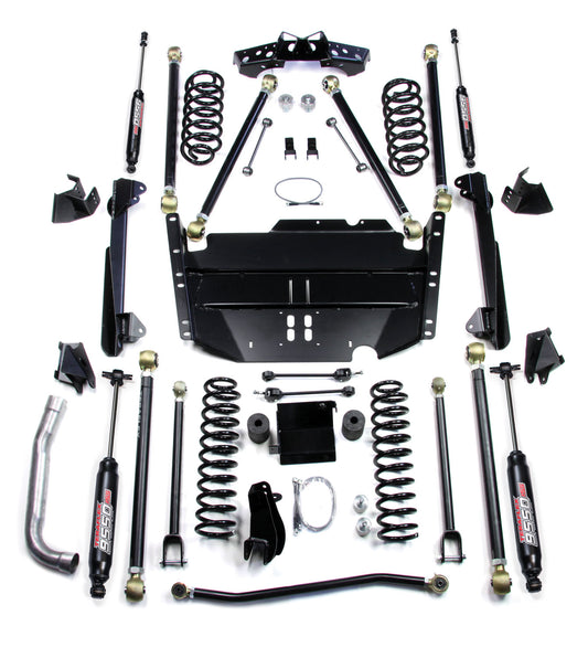 03-06 Wrangler TJ LWB 5 Inch Pro LCG Long Arm Suspension System & 9550 VSS Twin-Tube Shocks TeraFlex