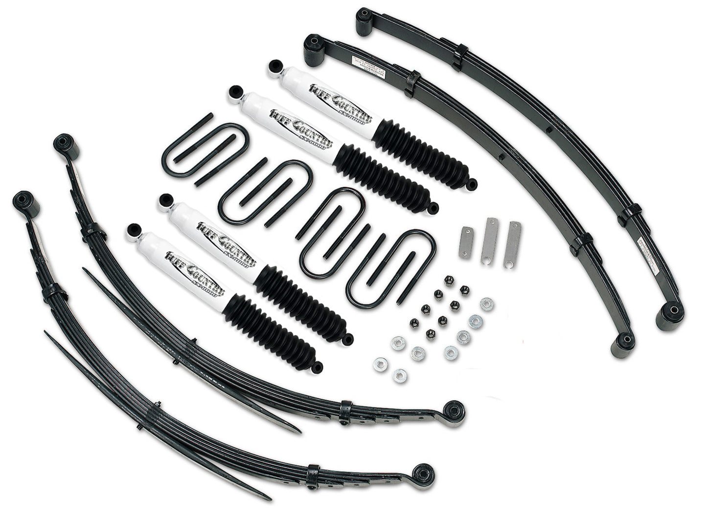 2 Inch Lift Kit 73-87 Chevy Truck/GMC Truck/Suburban/3/4 Ton 4WD EZ-Ride Fits Models w/52 Inch long Rear Springs Tuff Country