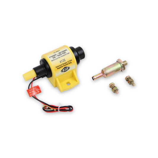 Micro Electric Fuel Pump 4 7 PSI 35 GPH Ethanol and Methanol For Carburetor Mr Gasket