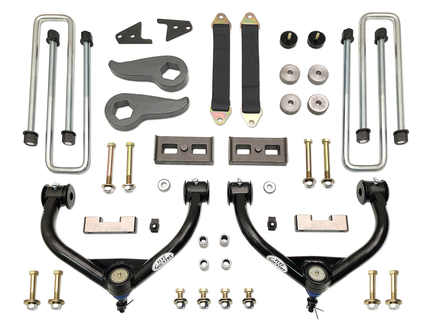 3.5 Inch Lift Kit 11-19 Silverado/Sierra 3500/3500HD/2500 HD 4x4 & 2WD Includes Dually Models Tuff Country-1