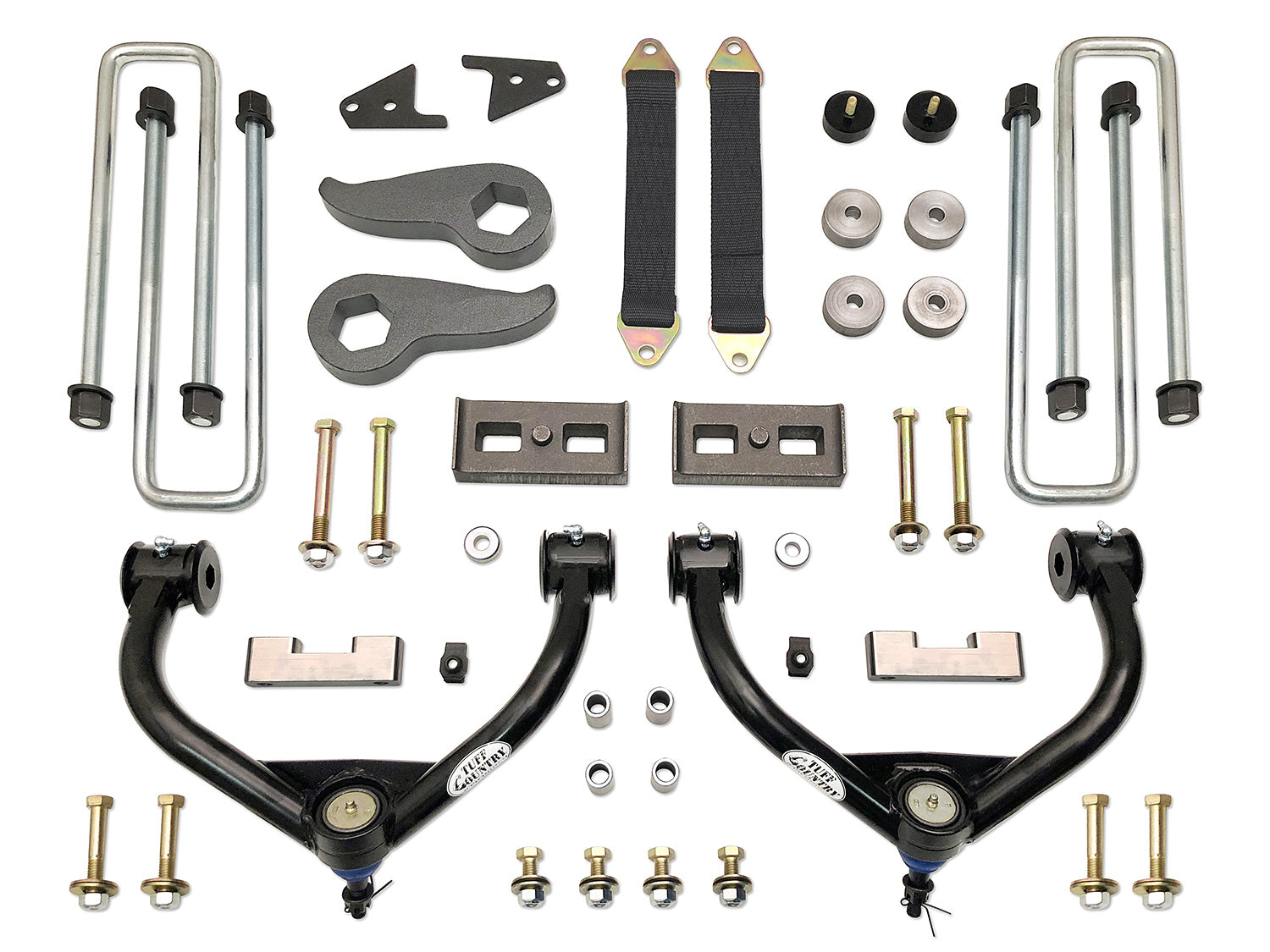 3.5 Inch Lift Kit 11-19 Silverado/Sierra 3500/3500HD/2500 HD 4x4 & 2WD Includes Dually Models Tuff Country-1