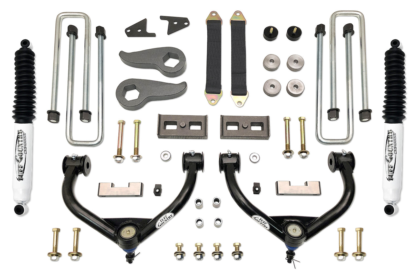 3.5 Inch Lift Kit 11-19 Silverado/Sierra 3500/3500HD/2500 HD 4x4 & 2WD Includes Dually Models Tuff Country