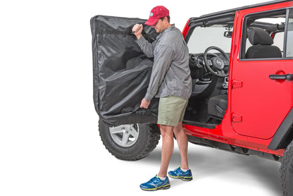 Jeep Hard Door Storage Bags For 76-current Jeep CJ, JK, JL Wrangler Pair MasterTop-4