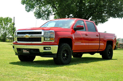 2 Inch Leveling Kit Aluminum Red Silverado/Sierra 1500 Truck (07-18) SUV (07-20) Rough Country-3