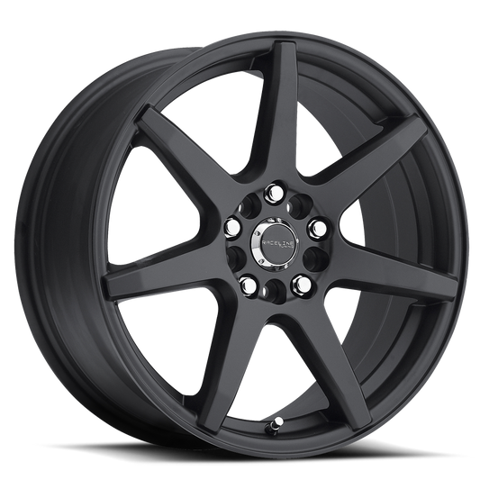 Aluminum 17x7.5 Evo 131B Satin Black Raceline Wheels-1