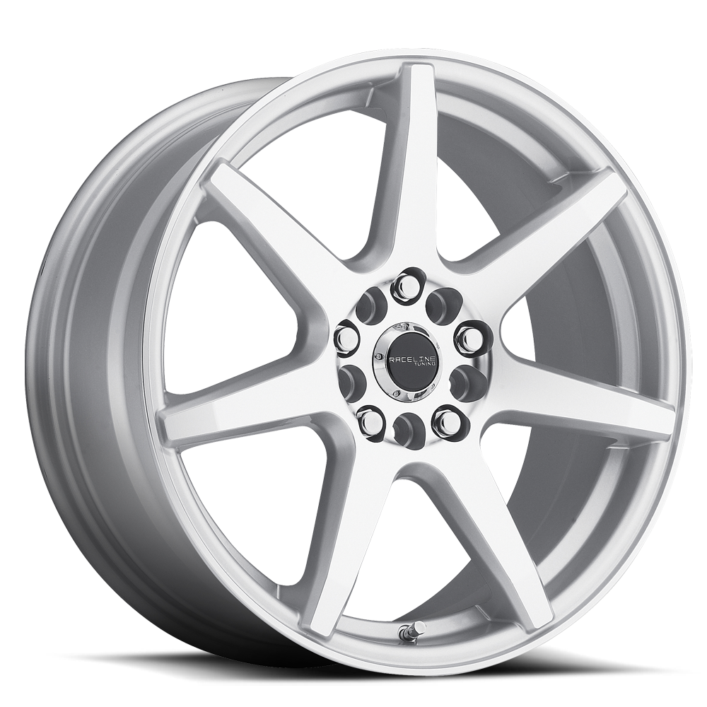 Aluminum 17x7.5 Evo 131S Silver Raceline Wheels