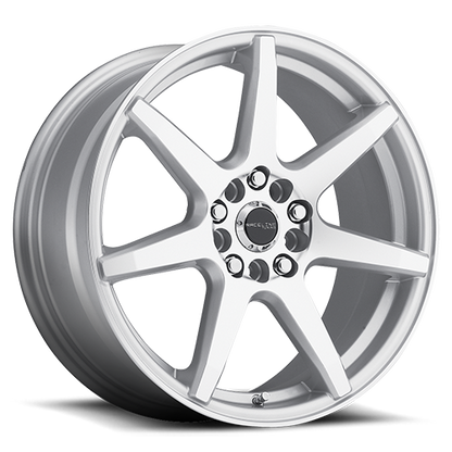 Aluminum 17x7.5 Evo 131S Silver Raceline Wheels-4