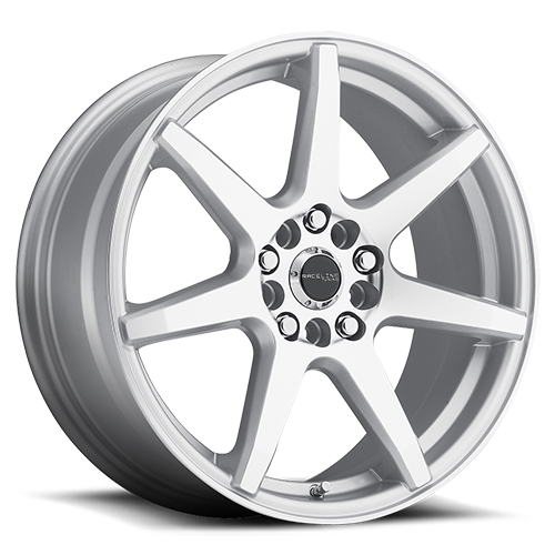 Aluminum 17x7.5 Evo 131S Silver Raceline Wheels-5