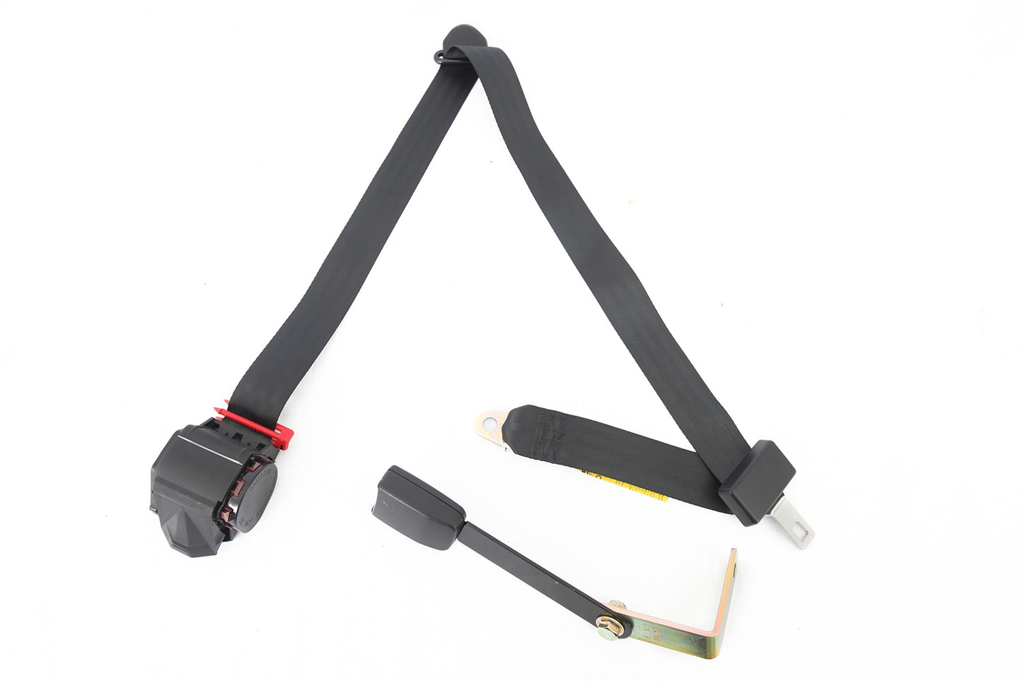 Tri-Lock Off Road Seat Belt Left 3 Point Black Retractable Shoulder Harnesses Fits The Driver Side Of 97-02 Wrangler TJ OMIX