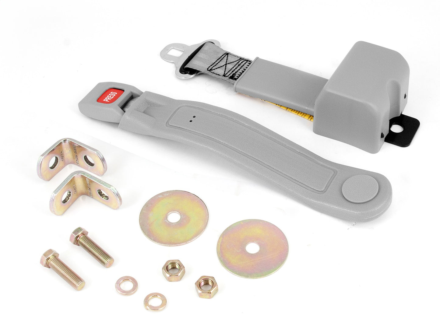 Lap Seat Belt 60 Inch Retractable Gray Belt Mounting Hardware Included 1987-1995 Jeep Wrangler YJ OMIX