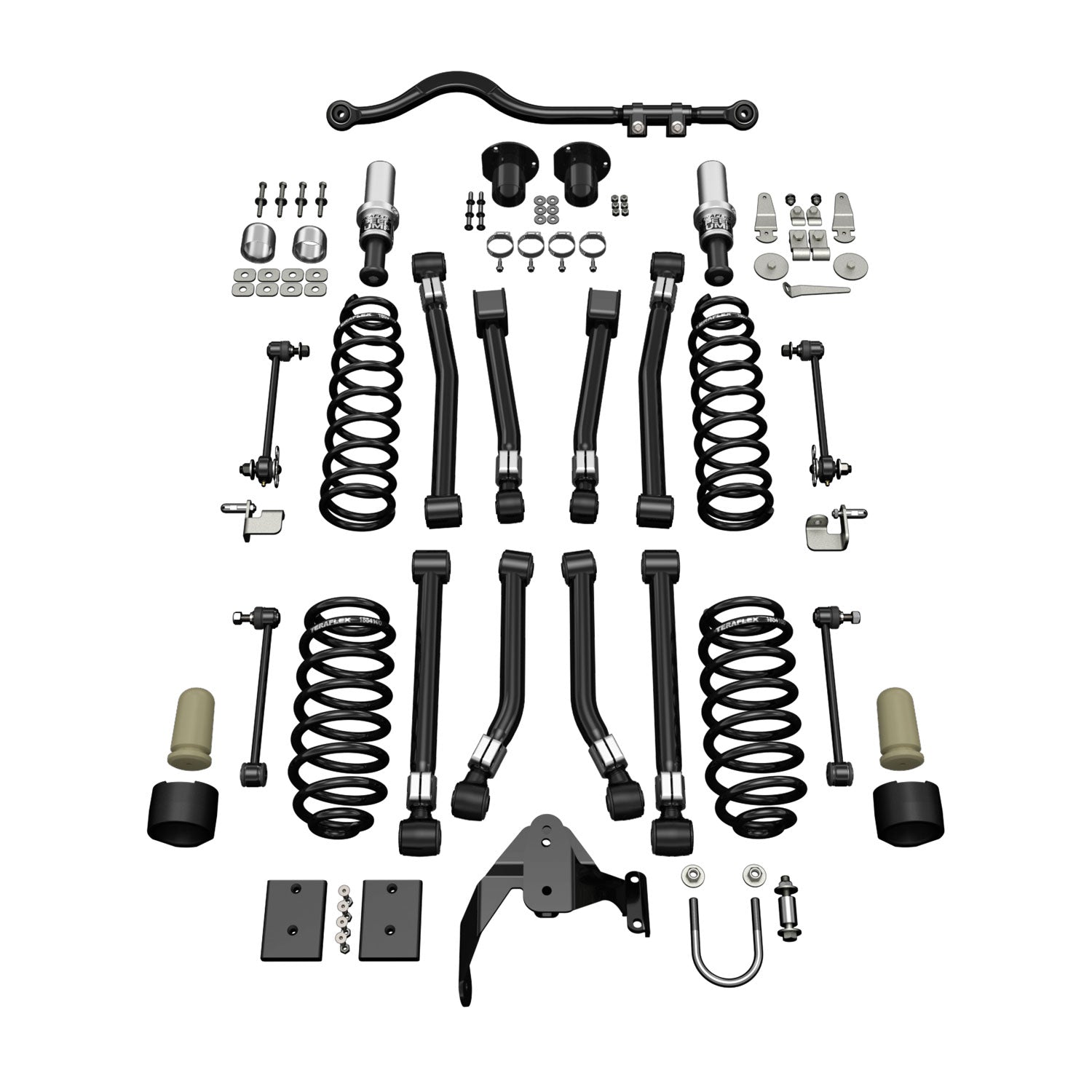 07-18 Wrangler JK 4 Door 3 Inch Alpine CT3 Short Arm Suspension System No Shocks TeraFlex