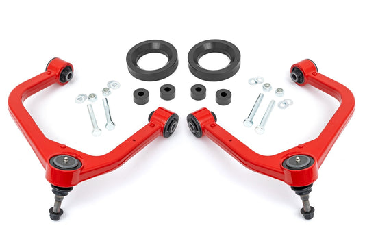 1.75 Inch Leveling Kit Forged Red UCA AT4 GMC Sierra 1500 (2019-2026) Rough Country