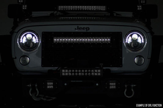 20 Inch Black Series LED Light Bar | Dual Row | Cool White DRL Rough Country